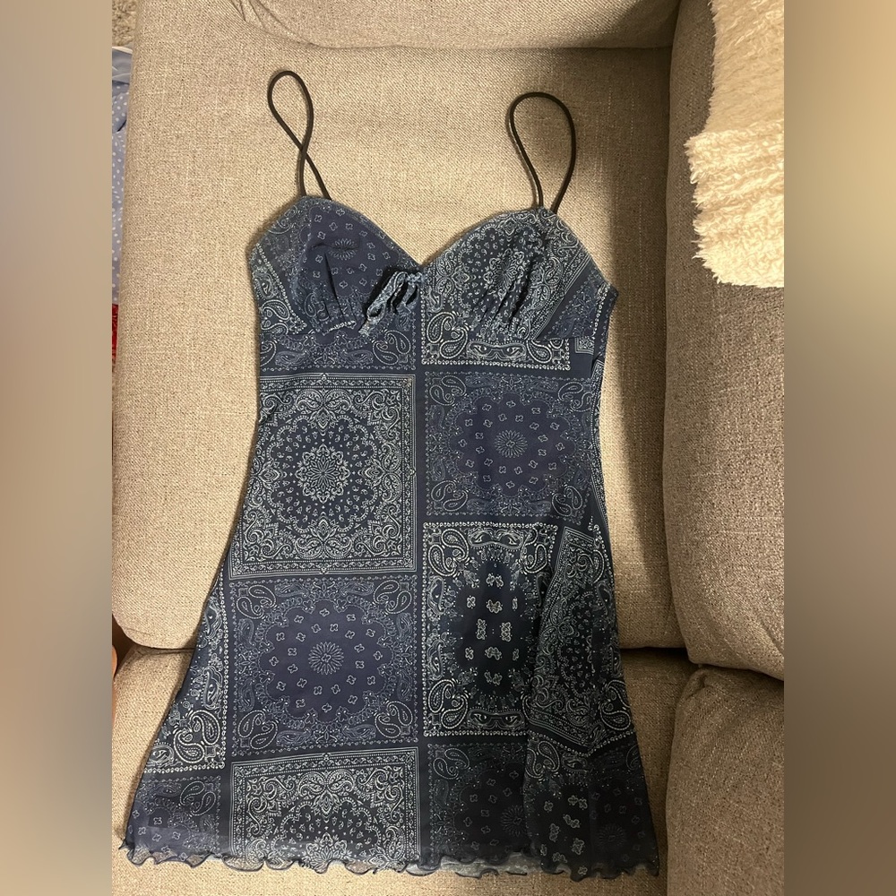 Urban Outfitters - Blue Paisley Dress